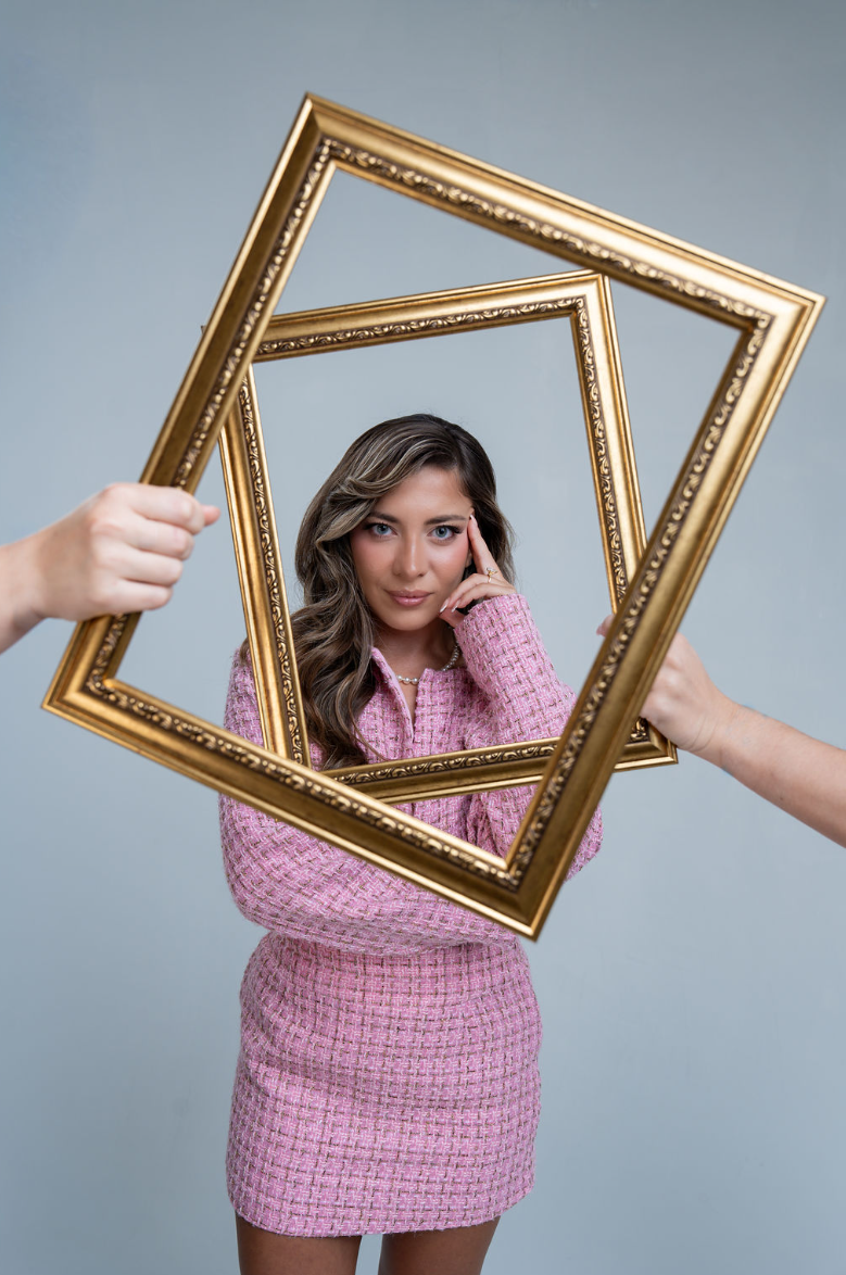 Booked by Muse framed portrait